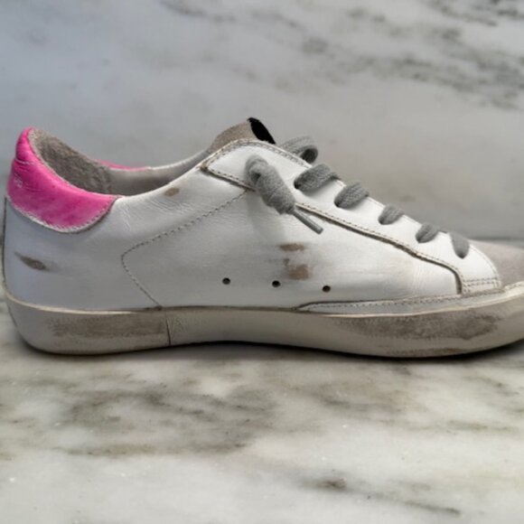 Golden Goose Super-Star limited LTD161/205 (pink star/heel tab) Size EU37/US7 - Picture 7 of 13